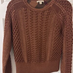 Burberry thick Rust colored Cable Knit Sweater